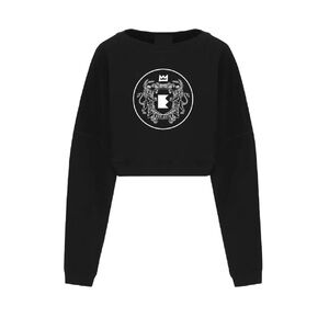 EMMYDEVEAUX Crest Crop Sweatshirt